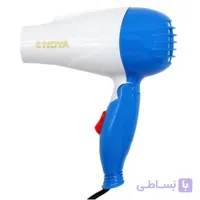 سشوار مسافرتی خانگی نوا مدل nv-1290، موتور AC با توان مصرفی 1000 وات