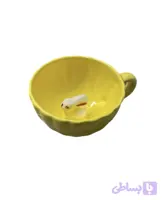 فنجان لاته خوری سرامیکی مدل سوپرایزی خرگوش