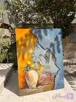 تابلو رنگ روغن دیوار قدیمی