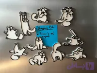 پک 10 عددی گربه مگنتی یخچالی (magnet cat)