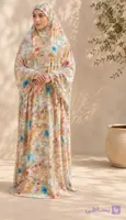 چادر نماز استین دار پارچه نخ سه بعدی