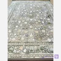 فرش 1200 شانه طرح مهسا نقره ای اکرولیک (پس کرایه)