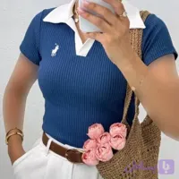 پولو شرت کبریتی گلدوزی