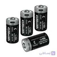 باتری قابل شارژ Type C سایز 7400mWh Size D