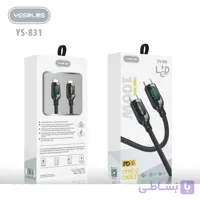 کابل شارژ دوسر Type-C نمایشگر دار YesPlus مدل YS-831