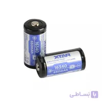 باتری قابل شارژ اکستار XTAR 16340 850mAh