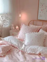روبالشی نخی گلدار با ابعاد ۵۰×۷۰ پاکتی