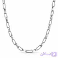 زنجیر مردانه نقره ۹۲۵ ایتالیایی پیپرکلیپ | Italian 925 Silver Paperclip Chain