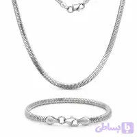 زنجیر مردانه نقره ۹۲۵ ایتالیایی هرینگبون یا تیغ ماهی | Italian 925 Silver Herringbone Chain
