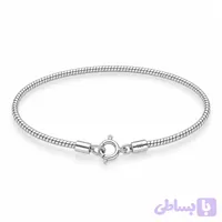 دستبند زنانه و مردانه (یونیسکس)نقره ۹۲۵ ایتالیایی ماری | Italian 925 Silver Snake Chain Bracelet (کد NROAW)