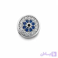 قفل دیسکی آبی نگین‌دار پاندورا | Pandora Moments Sparkling Blue Disc Clasp