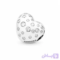 قفل قلب نگین‌دار پاندورا | Pandora Moments Sparkling Heart Clasp