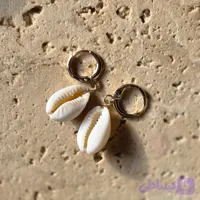 گوشواره مینیمال صدف - کد 104