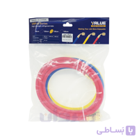 شیلنگ 1.5 متری گیج والئو مناسب شارژ گاز با مبرد های R134 R22 R12