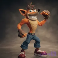 فیگور کراش بندیکوت Crash Bandicoot اکشن فیگور کلکسیونی
