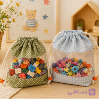 باکس پارچه‌ای Golden Handmade مدل کودک، مناسب لگو و اسباب‌بازی‌های ریز | کد 0013