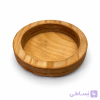 پیاله چوبی گرد