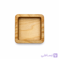 پیاله چوبی مربع