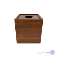 جا دستمال کاغذی رولی چوبی