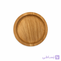 زیر لیوان چوبی گرد