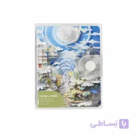 دفترچه یادداشت دکمه ای طرح سه بعدی