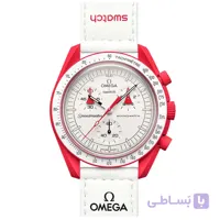ساعت امگا سواچ کوارتز کرنوگراف مریخ مدل SO33R100
