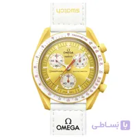 ساعت امگا سواچ خورشید کوارتز کرنوگراف مدل SO33J100