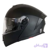 کلاه کاسکت فک متحرک لاووس مدل MATT BLACK