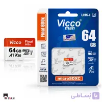 کارت حافظه میکرو SD ویکومن 64 گیگ  Vicco Man Final 600x کلاس 10 استاندارد U3