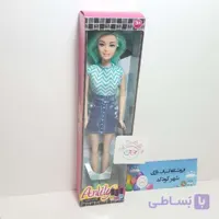 #۱۲۲۸# عروسک مو حرارتی – رنگ سبز – anlily fashion girl