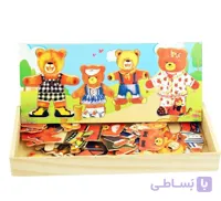 باکس پازل چوبی خانواده خرس