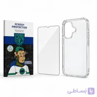 پک قاب شفاف + گلس KUSA مخصوص Iphone 16 promax