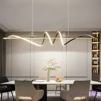 لوستر مدرن مدل مارپیچ دوبل سایز ۱۲۰