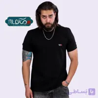 تی شرت پنبه یقه گرد مشکی