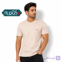 تی شرت پنبه یقه گرد کرم