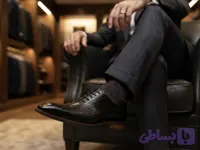 کفش مردانه چرم طرح‌دار رسمی