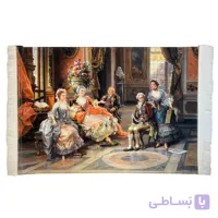 فرش ماشینی دیوارکوب طرح کلبه جنگلی کد 40*60