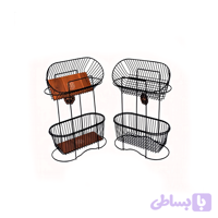 جاپیازی ۲ طبقه نگین (مشکی)