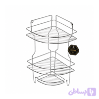 استند حمام 2 طبقه مروارید (استیل)