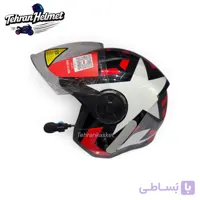 کلاه کاسکت بدون فک LS2بلوتوث دار مدلAirflow IIمشکی قرمز