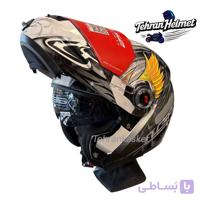 کلاه کاسکت فک متحرک LS2مدل FF370_طوسی براق