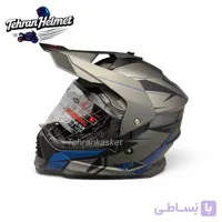 کلاه کاسکت ادونچرMA2 مدل902_آبی طوسی