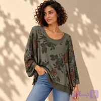 بلوز زنانه دوتیکه مدل گلدار