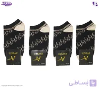جوراب نخی مچی اسپرت زنانه و مردانه طرح دیور قهوه ای