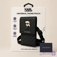 کیف دوشی کارل لاگرفلد Karl Lagerfeld KLWBSAMIPK Monogram Ikonik مشکی