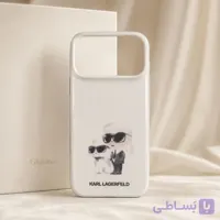 قاب آیفون 17 پرو مکس Karl Lagerfeld طرح گربه سفید