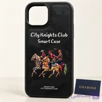 قاب آیفون 13 نرمال City Knights Club Smart Case مشکی طرح چرم سوارکاران چوگان