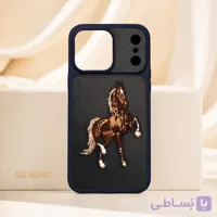 قاب آیفون 17 پرو مکس Santa Barbara Polo مدل Embroidered Horse سرمه‌ای