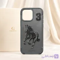 قاب آیفون 16 پرو مکس Santa Barbara Polo طرح اسب Horse No.3 خاکستری