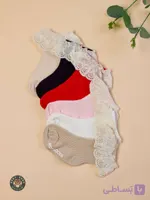 جوراب دانتل دار رنگی رنگی